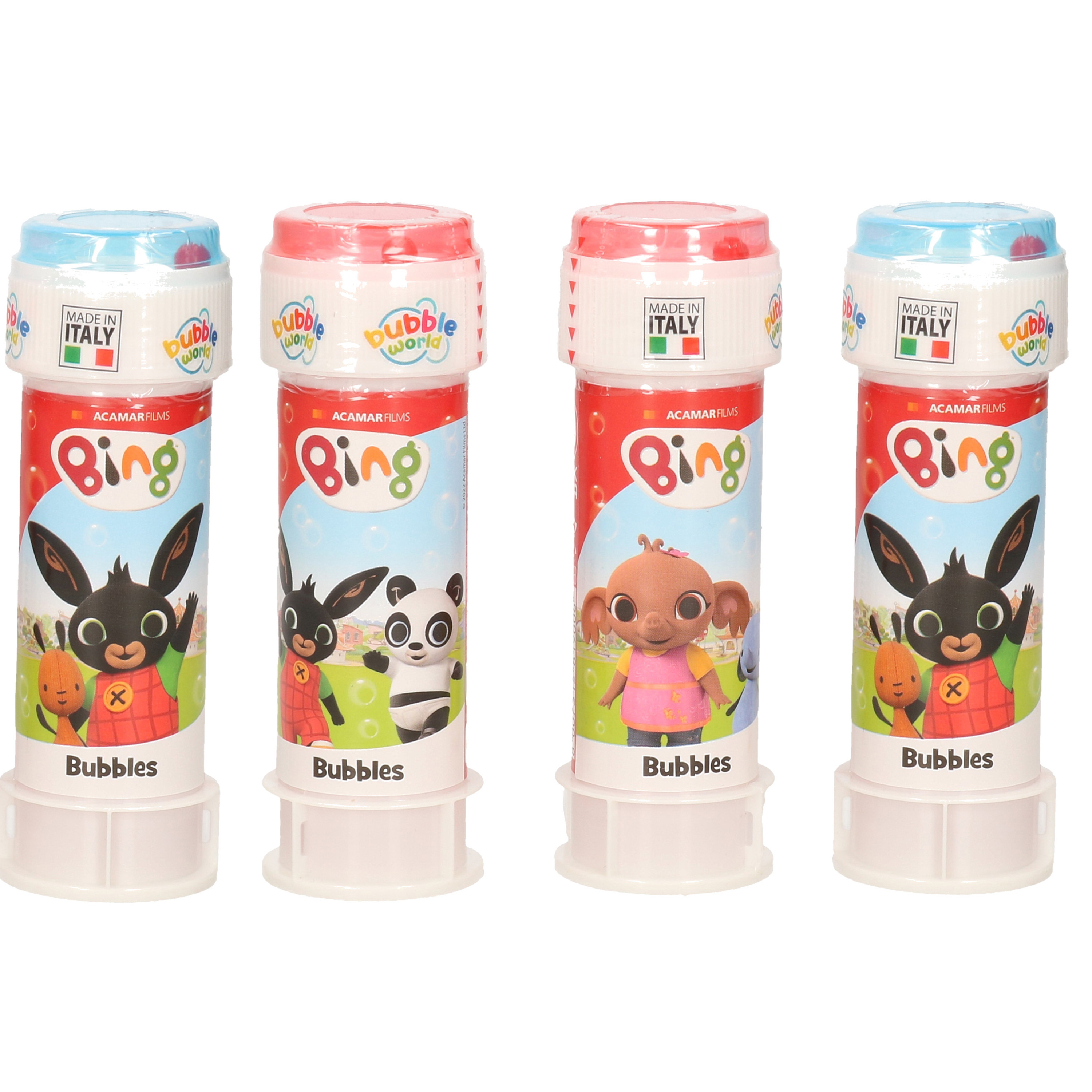 10x Bing konijn bellenblaas flesjes met bal spelletje in dop 60 ml voor kinderen