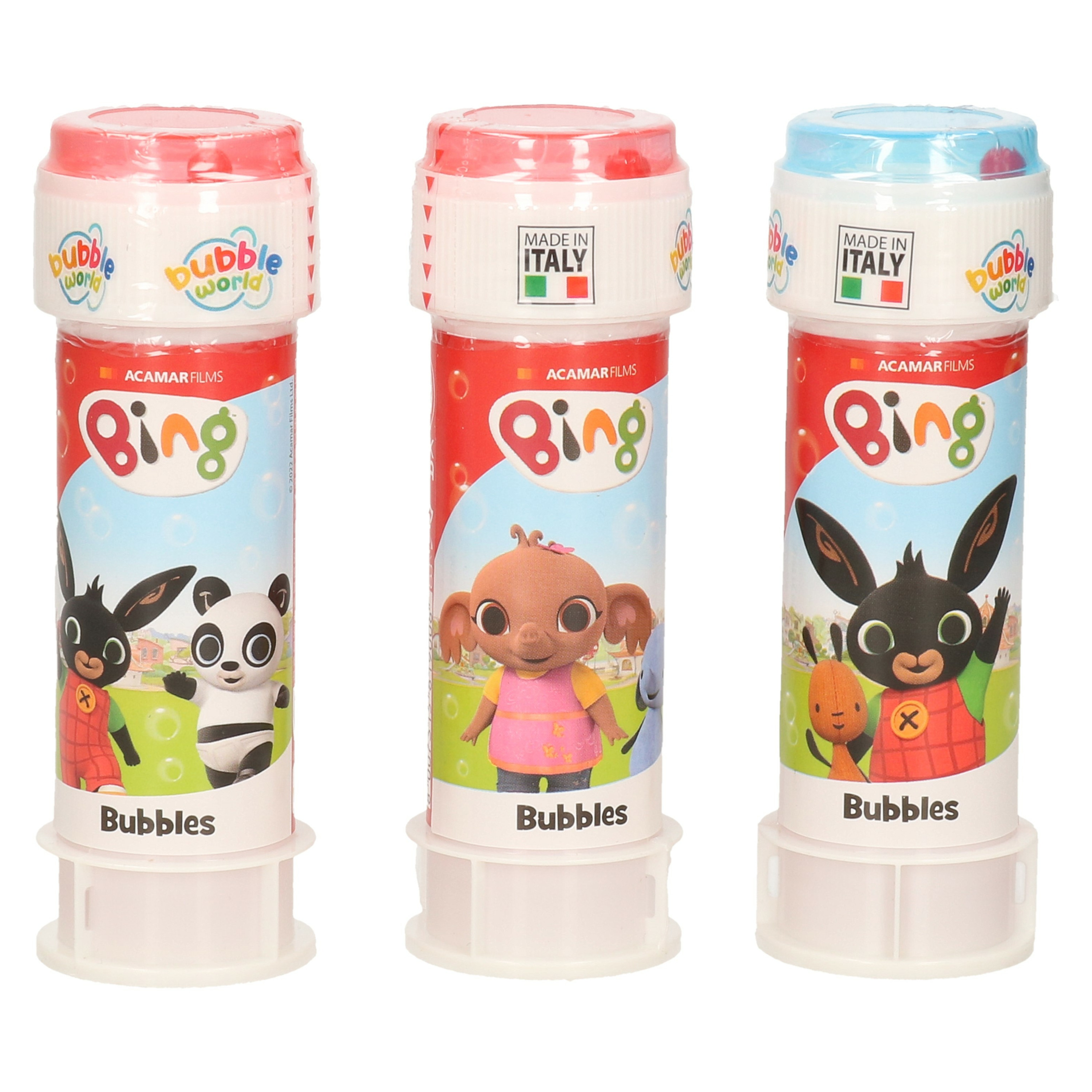 3x Bing konijn bellenblaas flesjes met bal spelletje in dop 60 ml voor kinderen