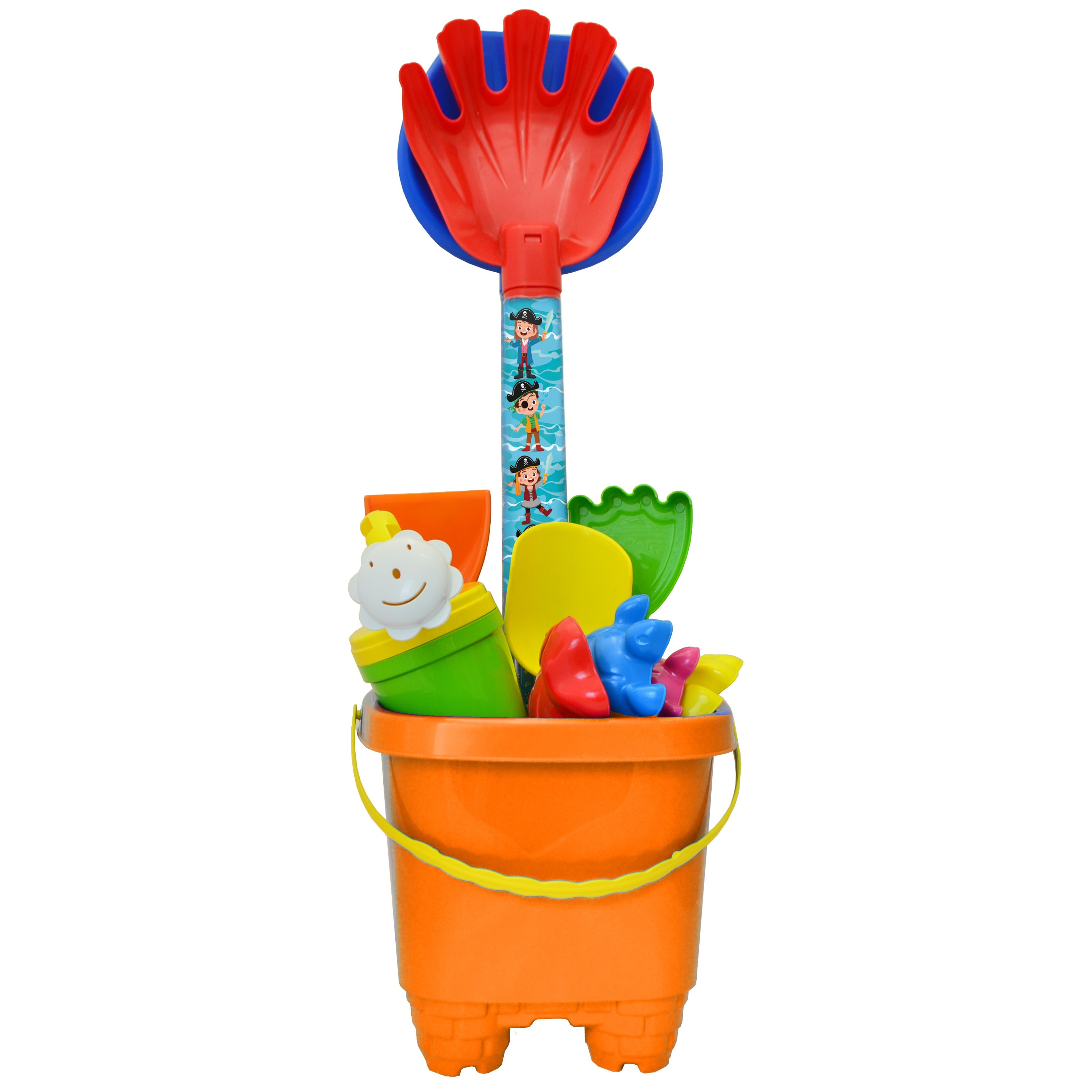 Emmersetje - zandkasteel - 11-delig - oranje - Strand/zandbak speelgoed