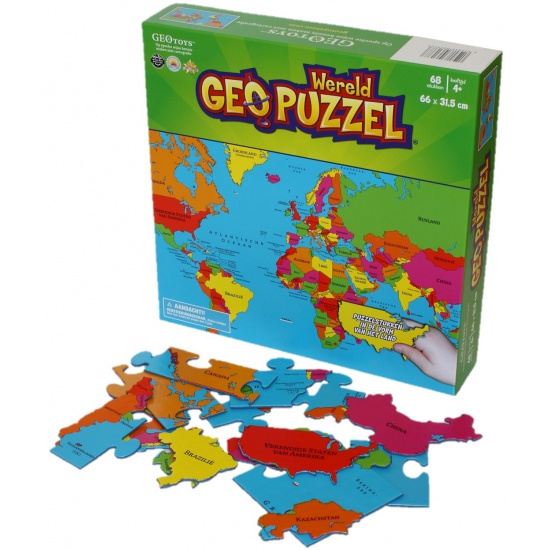 Geografie puzzel aarde voor kinderen