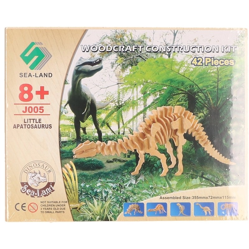 Houten Apathosaurus bouwpakket