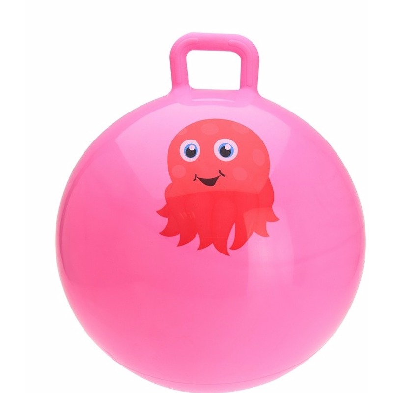 Octopussen skippybal roze 55 cm