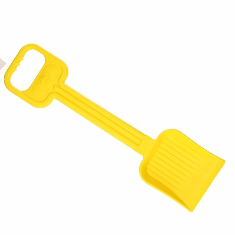Plastic kinder schep 54 cm geel