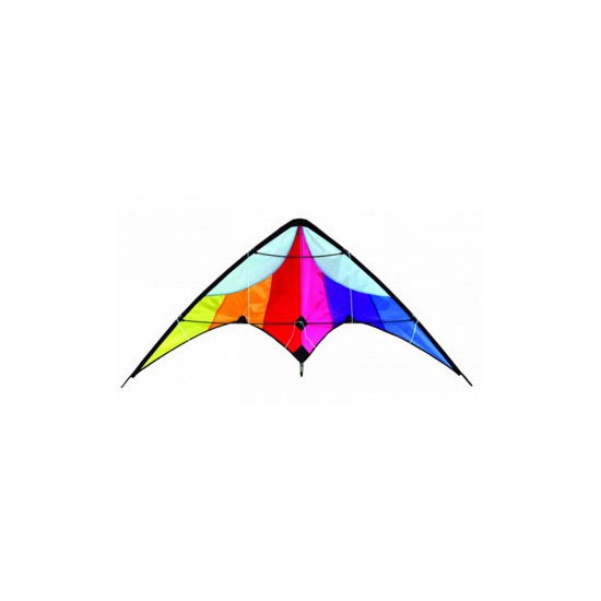 Vlieger met regenboog kleuren 130 x 60 cm